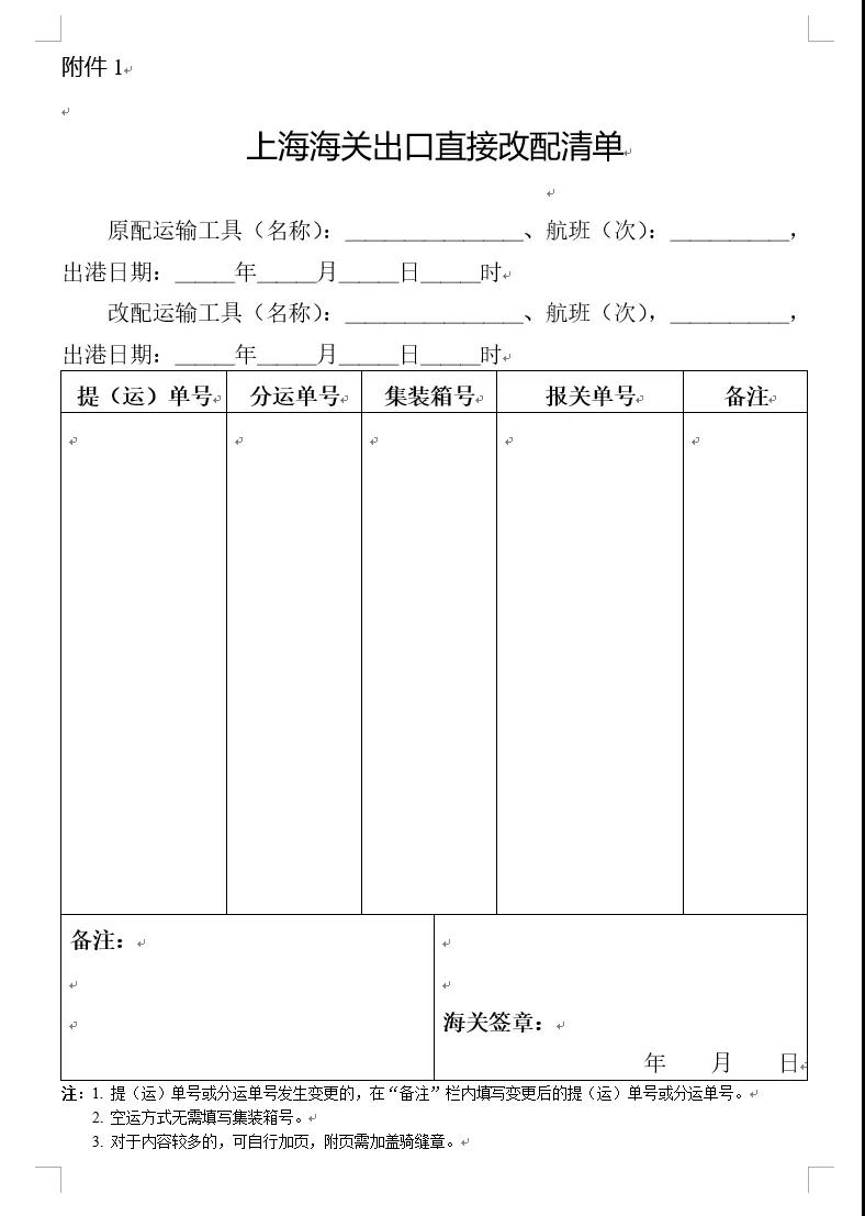 重要！上海海關明確出口直接改配和落裝貨物的相關事宜！